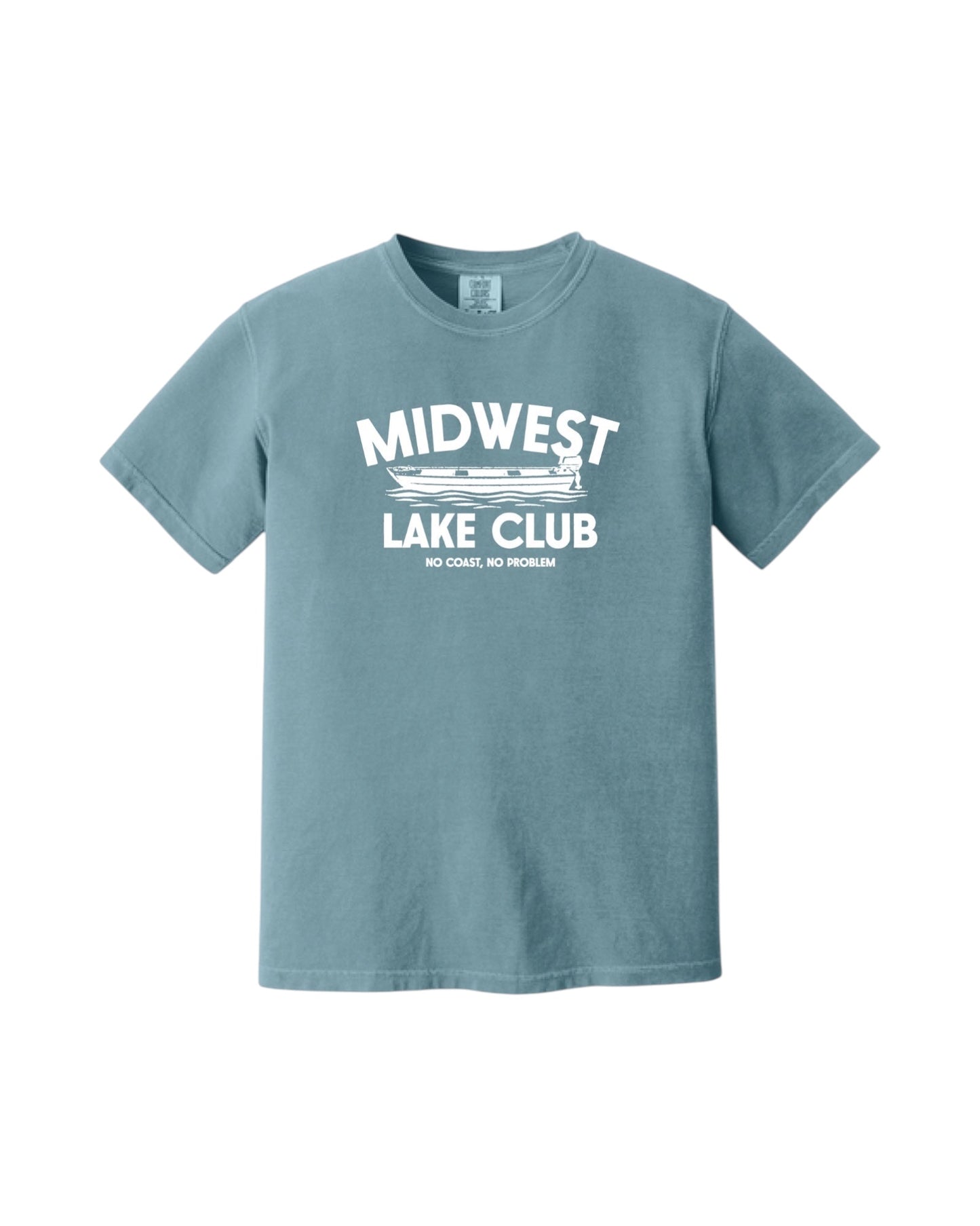 Blink Supply Co. ice blue heavyweight cotton t-shirt with