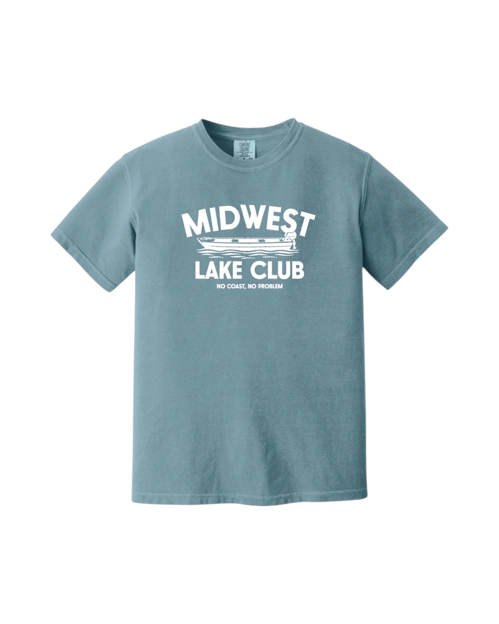Blink Supply Co. ice blue heavyweight cotton t-shirt with