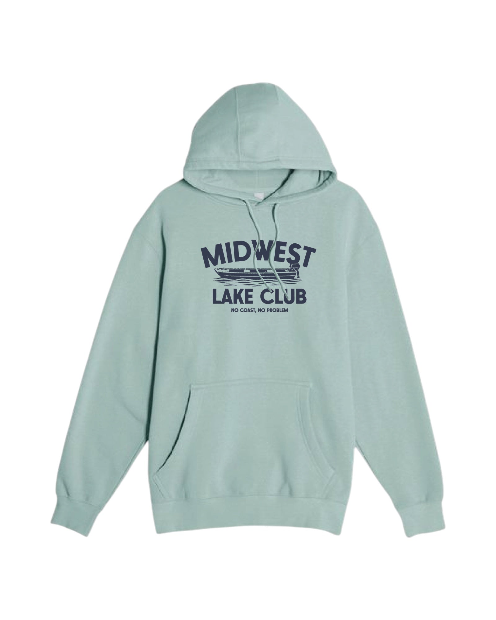 Blink Supply Co. seafoam green cotton hoodie with